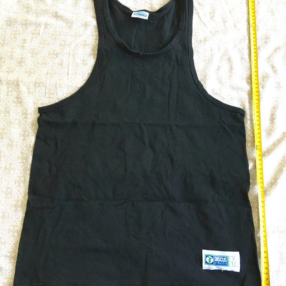 Black Discus Athletic tank top, size M.